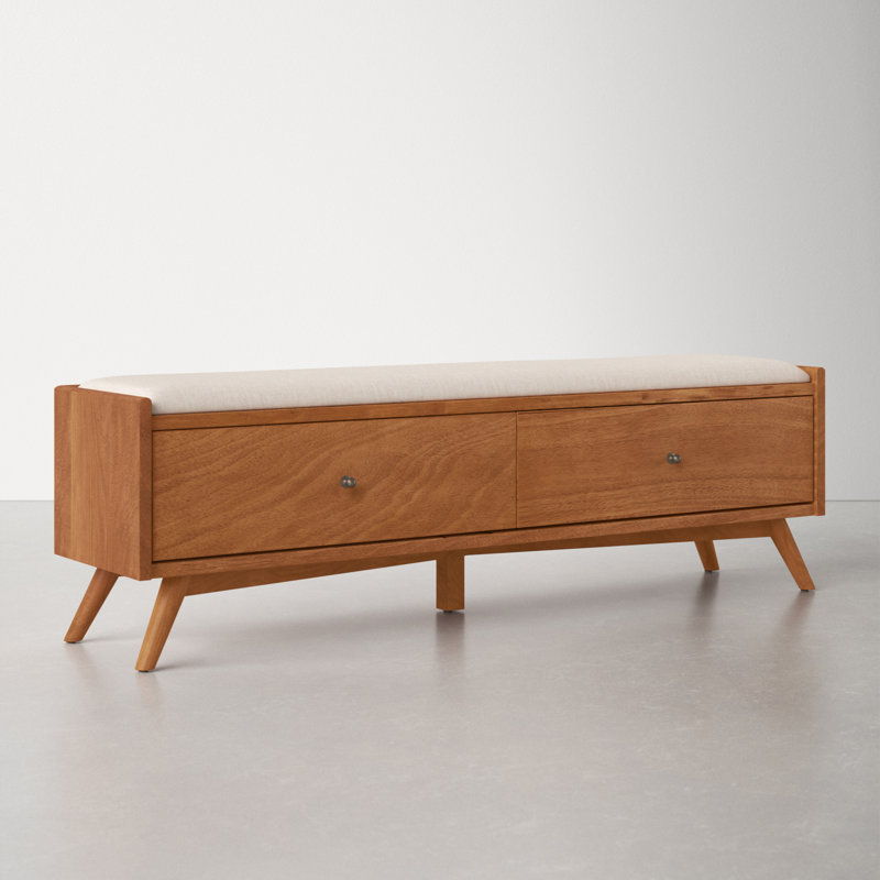 Williams Upholstered Wood Drawer Storage Bench & Reviews AllModern